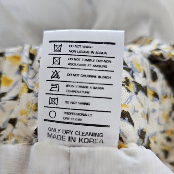 Commodity Korean brand pleated floral pattern midi casual elegant stile skirt S - Picture 7 of 7